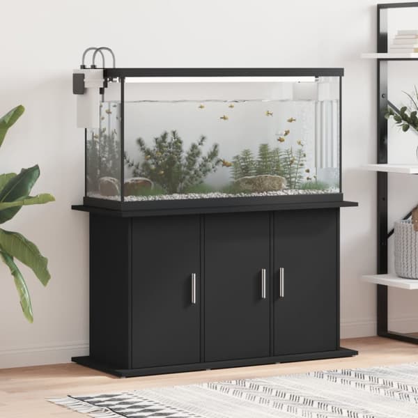 vidaXL Akvariebänk svart 101x41x58 cm konstruerat trä -  Akvarieställ