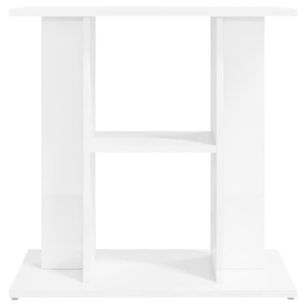 vidaXL Akvariebänk vit högglans 60x30x60 cm konstruerat trä - Akvarieställ