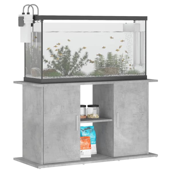 vidaXL akvariebord 101x41x58 cm konstrueret træ betongrå -  Standere til akvarium