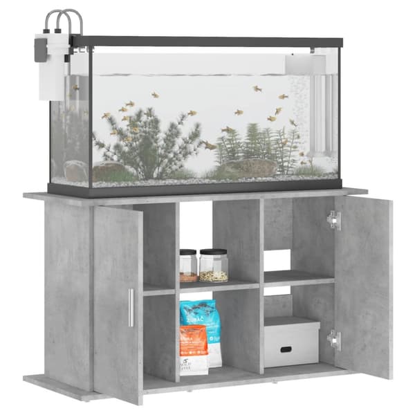 vidaXL akvariebord 101x41x58 cm konstrueret træ betongrå -  Standere til akvarium