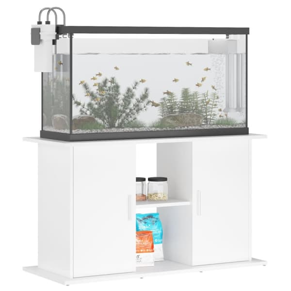 vidaXL Akvaarioteline valkoinen 101x41x58 cm tekninen puu -  Akvaariotelineet