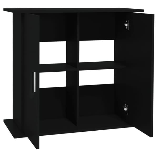 vidaXL akvariebord 81x36x73 cm konstrueret træ sort -  Standere til akvarium
