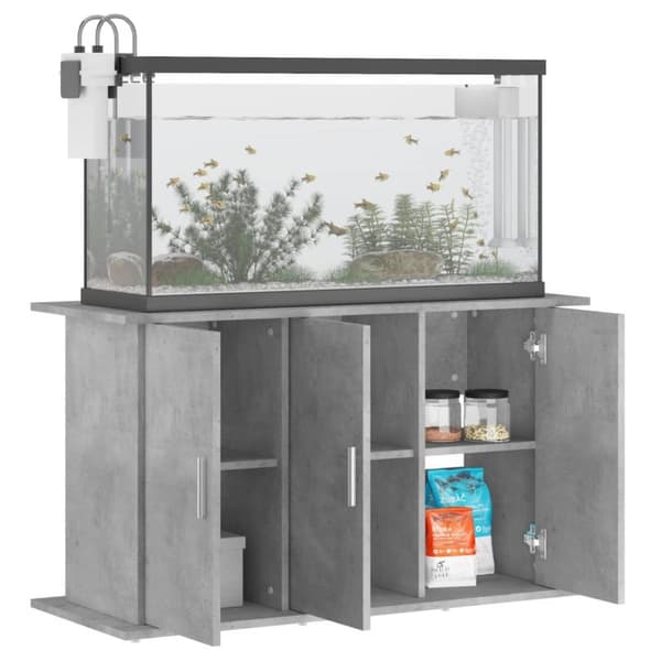 vidaXL akvariebord 101x41x58 cm konstrueret træ betongrå -  Standere til akvarium