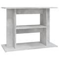 Pikkukuva 3 / 10: The Living Store Akvaarioteline betoninharmaa 80x35x60 cm tekninen puu -  Akvaariotelineet