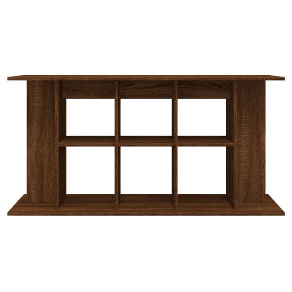 The Living Store akvariebord 120x40x60 cm konstrueret træ brun egetræsfarve -  Standere til akvarium