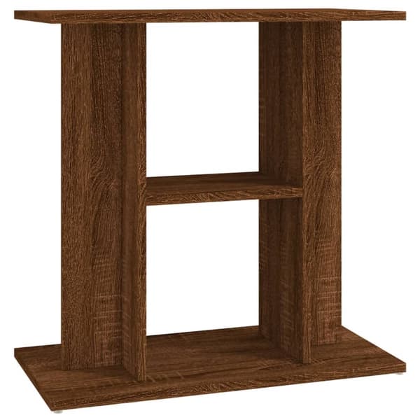 The Living Store akvariebord 60x30x60 cm konstrueret træ brun egetræsfarve -  Standere til akvarium