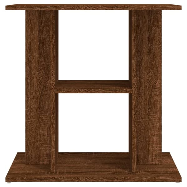 The Living Store akvariebord 60x30x60 cm konstrueret træ brun egetræsfarve -  Standere til akvarium