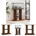 Miniatyrbillede 1 af 10: The Living Store akvariebord 60x30x60 cm konstrueret træ brun egetræsfarve -  Standere til akvarium