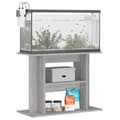 Miniatyrbillede 4 af 10: The Living Store akvariebord 80x35x60 cm konstrueret træ grå sonoma-eg -  Standere til akvarium