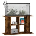 Miniatyrbild 4 av 10: The Living Store Akvariebänk rökfärgad ek 100x40x60 cm konstruerat trä -  Akvarieställ