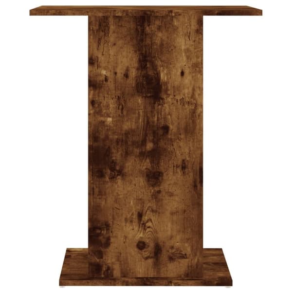 The Living Store akvariebord 60,5x36x72,5 cm konstrueret træ røget egetræsfarve -  Standere til akvarium