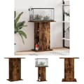 Miniatyrbillede 1 af 10: The Living Store akvariebord 60,5x36x72,5 cm konstrueret træ røget egetræsfarve -  Standere til akvarium