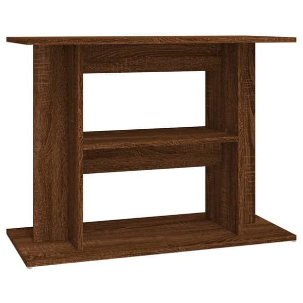 The Living Store Akvaarioteline ruskea tammi 80x35x60 cm tekninen puu -  Akvaariotelineet