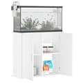 Miniatyrbillede 4 af 11: The Living Store akvariebord 81x36x73 cm konstrueret træ hvid -  Standere til akvarium