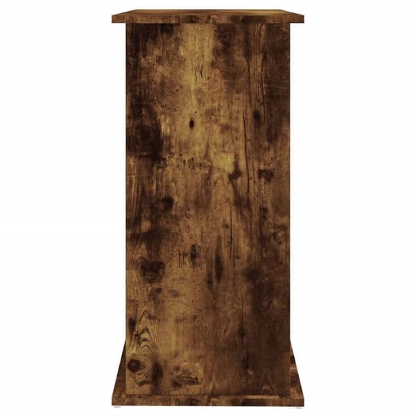 The Living Store akvariebord 81x36x73 cm konstrueret træ røget egetræsfarve -  Standere til akvarium