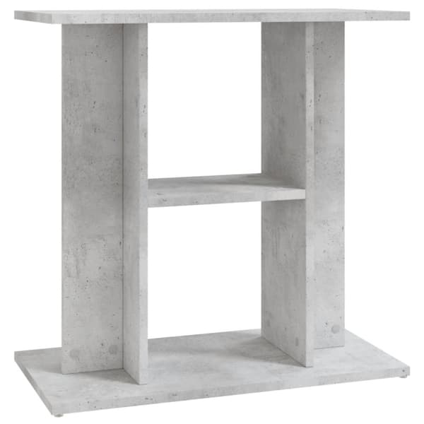 The Living Store akvariebord 60x30x60 cm konstrueret træ betongrå -  Standere til akvarium