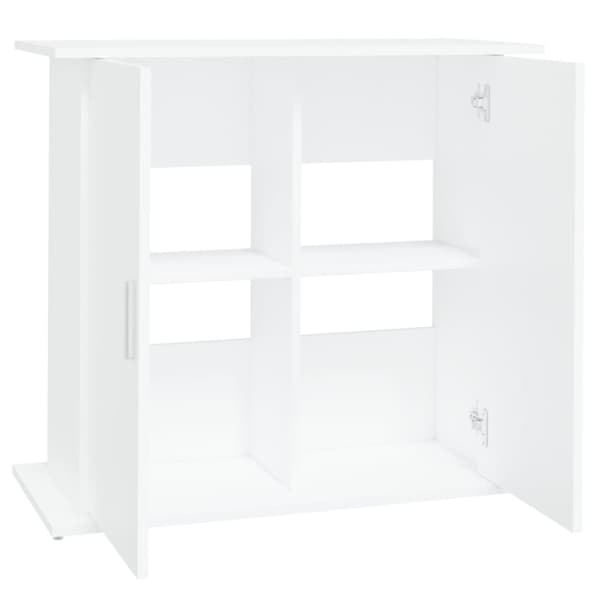 The Living Store Akvaarioteline valkoinen 81x36x73 cm tekninen puu -  Akvaariotelineet