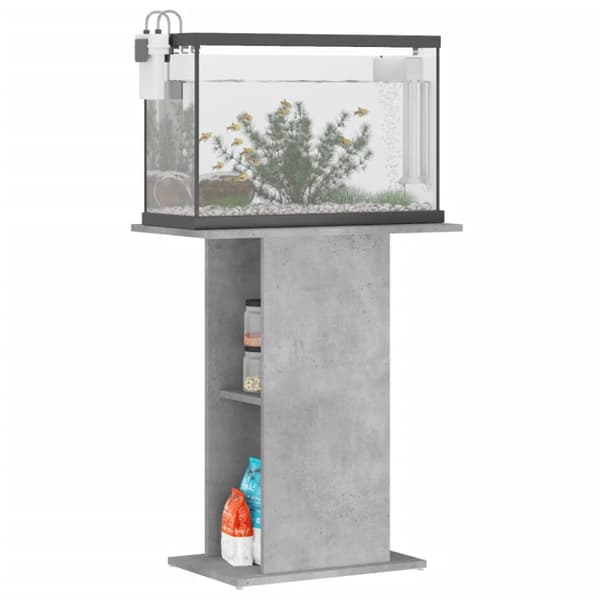 Akvarieställ - Living Akvariebänk betonggrå 60,5x36x72,5 cm konstruerat trä