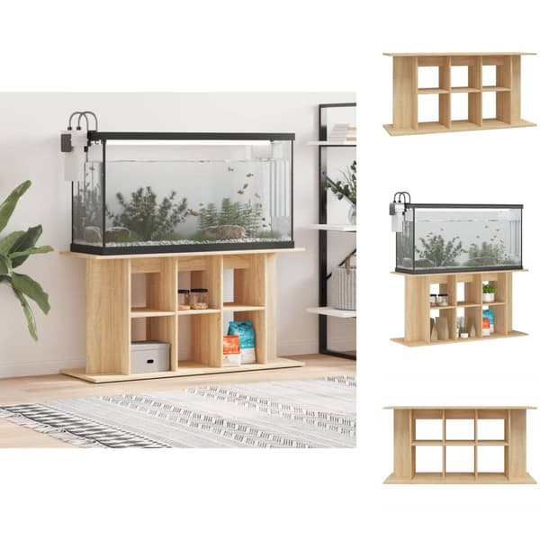 Akvarieställ - Living Akvariebänk sonoma-ek 120x40x60 cm konstruerat trä