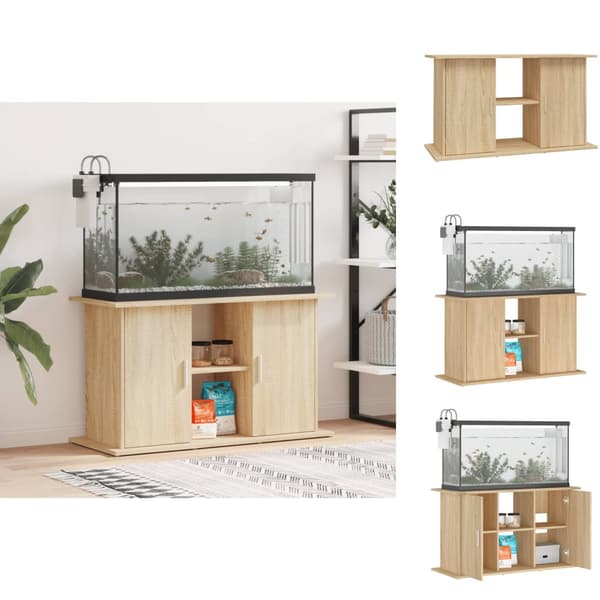 Akvaariotelineet - Living Akvaarioteline Sonoma-tammi 101x41x58 cm tekninen puu