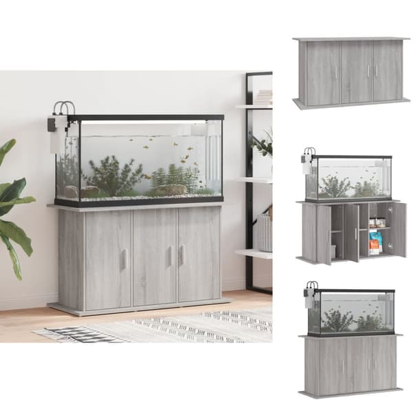 Akvaariotelineet - Living Akvaarioteline harmaa Sonoma 101x41x58 cm tekninen puu