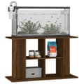 Miniatyrbild 4 av 10: Akvarieställ - Living Akvariebänk brun ek 100x40x60 cm konstruerat trä