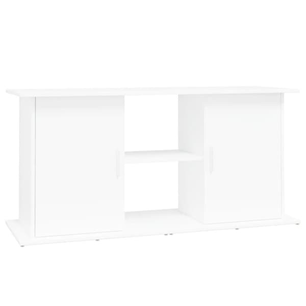 Akvaarioteline valkoinen 121x41x58 cm tekninen puu - Akvaarioteline - Akvaariotelineet - Home & Living