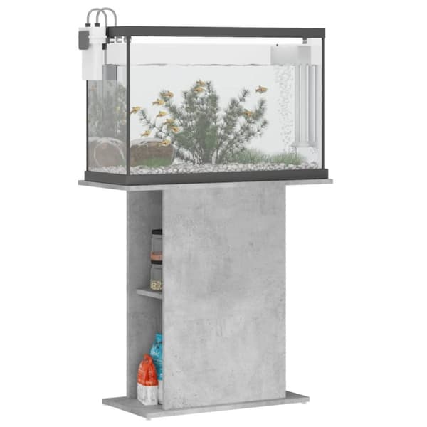 Akvaarioteline betoninharmaa 75x36x72,5 cm tekninen puu - Akvaarioteline - Akvaariotelineet - Home & Living