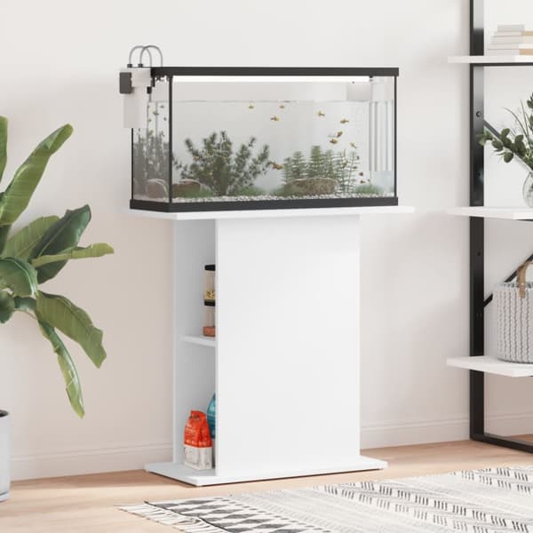 Akvariebänk vit 75x36x72,5 cm konstruerat trä - Akvariebord - Akvariumbord - Home & Living