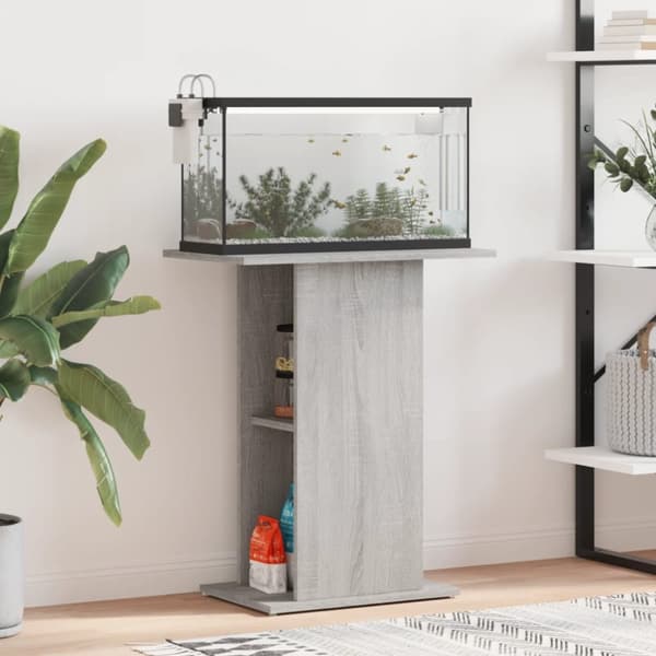 Akvaarioteline harmaa Sonoma 60,5x36x72,5 cm tekninen puu - Akvaarioteline - Akvaariotelineet - Home & Living