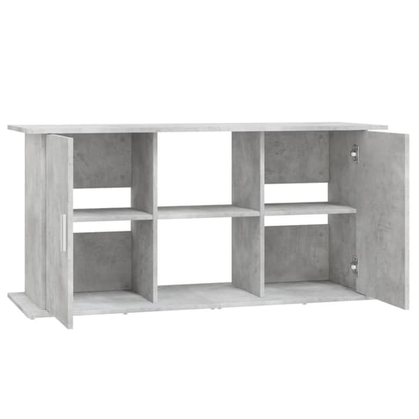 Akvariebord 121x41x58 cm konstrueret træ betongrå - Akvariestativ - Akvariestativer - Home & Living