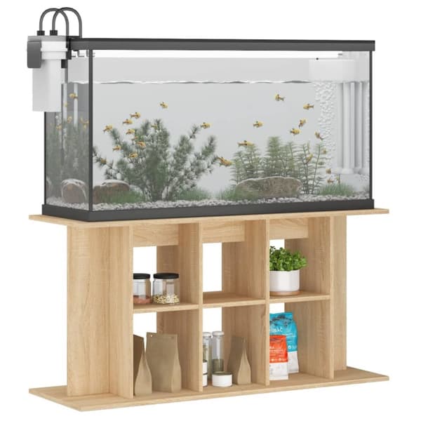 Akvariebord 120x40x60 cm konstrueret træ sonoma-eg - Akvariestativ - Akvariestativer - Home & Living