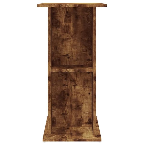 akvariebord 75x36x72,5 cm konstrueret træ røget egetræsfarve