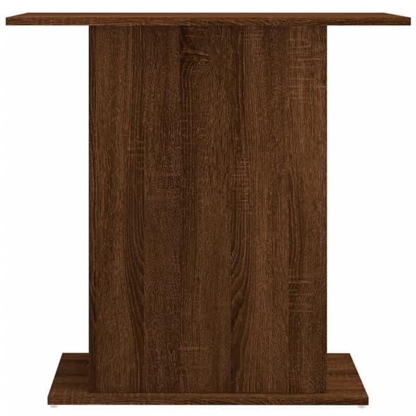 akvariebord 75x36x72,5 cm konstrueret træ brun egetræsfarve