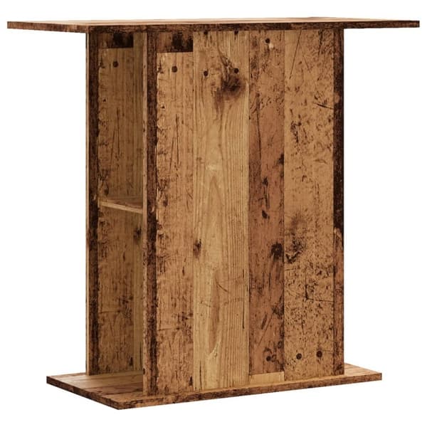 vidaXL akvariebord 36x75x72,5 cm konstrueret træ antikt træ