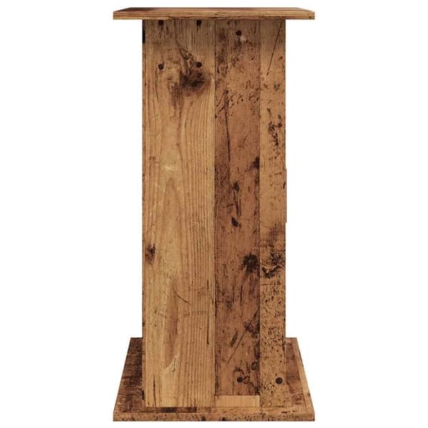 akvariebord 81x36x73 cm konstrueret træ antikt eg