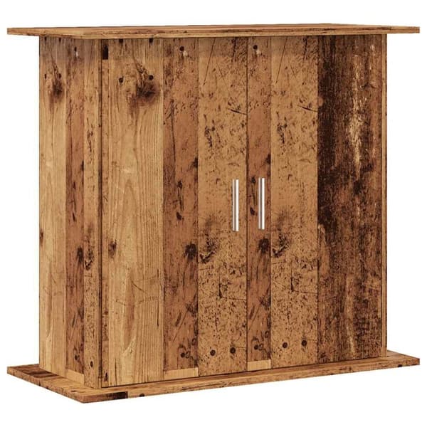 akvariebord 81x36x73 cm konstrueret træ antikt eg