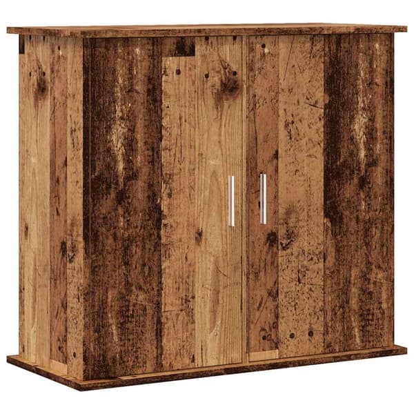 akvariebord 81x36x73 cm konstrueret træ antikt eg