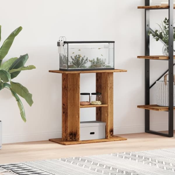 vidaXL Akvaarioteline vanha puu 60x30x60 cm tekninen puu