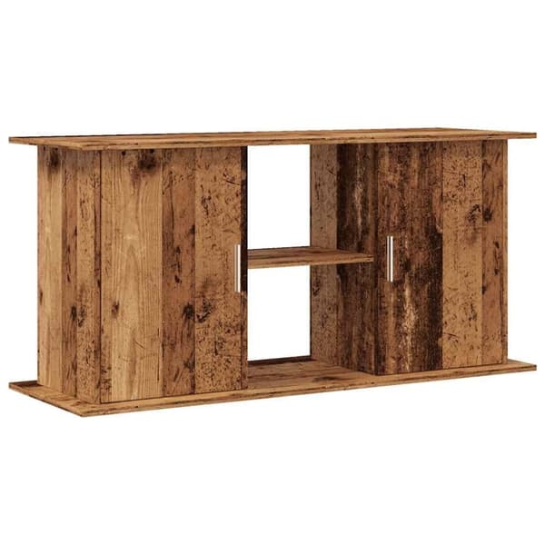 vidaXL Akvariumstativ gammelt tre 121x41x58 cm konstruert tre
