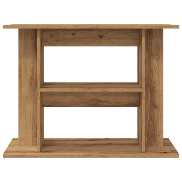 vidaXL Akvariebänk artisan ek 80x35x60 cm konstruerat trä