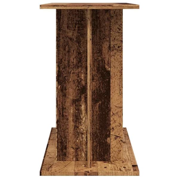 vidaXL akvariebord 80x35x60 cm konstrueret træ antikt trælook