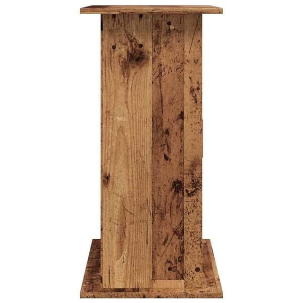 vidaXL akvariebord 81x36x73 cm konstrueret træ antikt eg