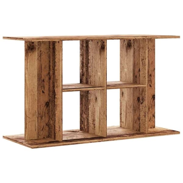 vidaXL Akvariebänk åldrat trä 100x40x60 cm konstruerat trä
