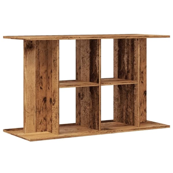 vidaXL Akvariebänk åldrat trä 100x40x60 cm konstruerat trä