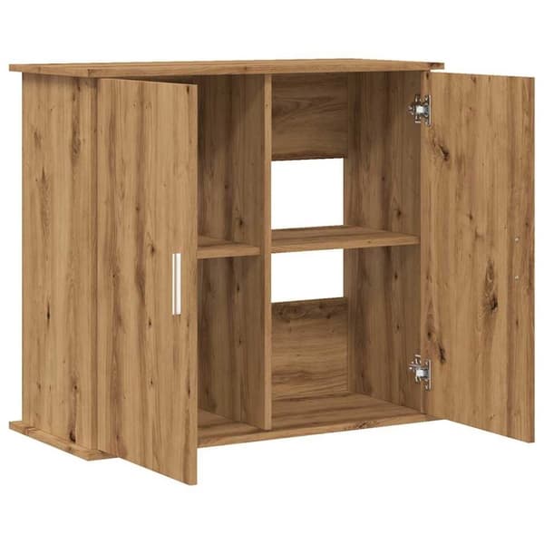 vidaXL akvariebord 81x36x73 cm konstrueret træ antikt eg