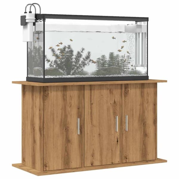 vidaXL Akvariebänk artisan ek 101x41x58 cm konstruerat trä