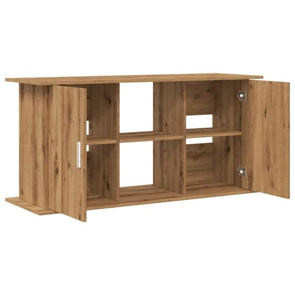 vidaXL Akvaarioteline artesaani tammi 121x41x58 cm tekninen puu