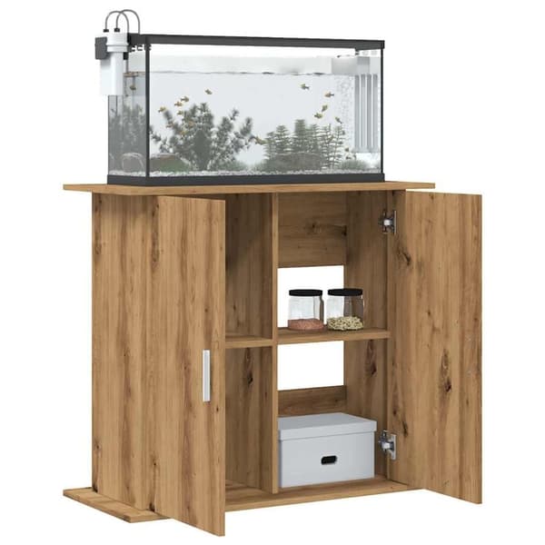 vidaXL Akvaarioteline artesaani tammi 81x36x73 cm tekninen puu