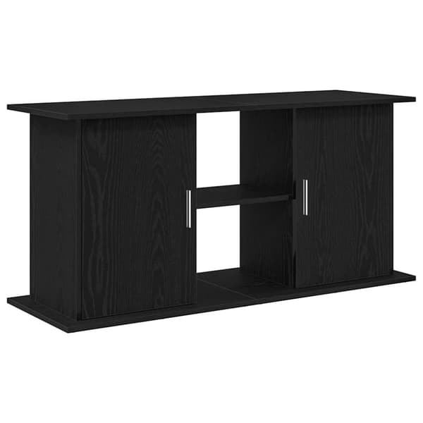 Akvariebänk svart ek 121x41x58 cm konstruerat trä